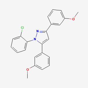 1-(2-chlorophenyl)-3,5-bis(3-methoxyphenyl)-1H-pyrazole