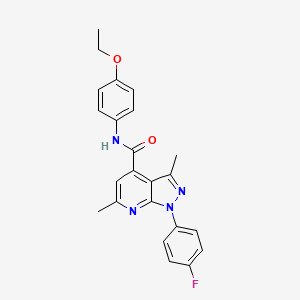 N-(4-ethoxyphenyl)-1-(4-fluorophenyl)-3,6-dimethyl-1H-pyrazolo[3,4-b]pyridine-4-carboxamide