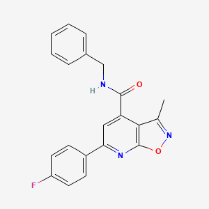 N-benzyl-6-(4-fluorophenyl)-3-methyl[1,2]oxazolo[5,4-b]pyridine-4-carboxamide