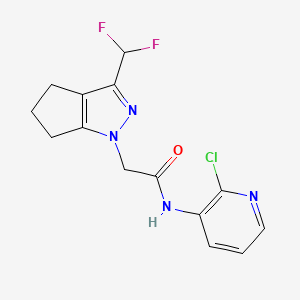 N-(2-chloropyridin-3-yl)-2-[3-(difluoromethyl)-5,6-dihydrocyclopenta[c]pyrazol-1(4H)-yl]acetamide