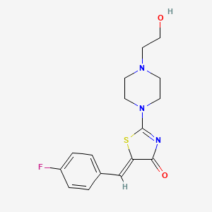 (5Z)-5-(4-fluorobenzylidene)-2-[4-(2-hydroxyethyl)piperazin-1-yl]-1,3-thiazol-4(5H)-one