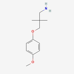 molecular formula C12H19NO2 B1492516 3-(4-Methoxyphenoxy)-2,2-dimethylpropan-1-amine CAS No. 1225731-83-8