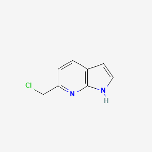 molecular formula C8H7ClN2 B1492518 6-(氯甲基)-1H-吡咯并[2,3-b]吡啶 CAS No. 1559059-81-2