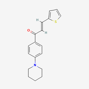 (2E)-1-[4-(piperidin-1-yl)phenyl]-3-(thiophen-2-yl)prop-2-en-1-one