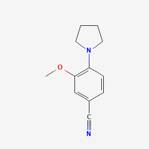 3-Methoxy-4-(pyrrolidin-1-YL)benzonitrile
