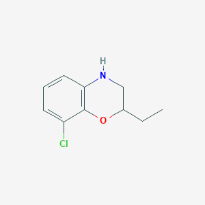 molecular formula C10H12ClNO B1492524 8-chloro-2-ethyl-3,4-dihydro-2H-1,4-benzoxazine CAS No. 1267773-15-8