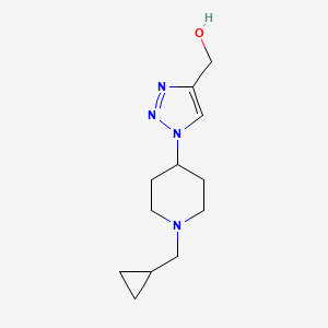 molecular formula C12H20N4O B1492527 (1-(1-(cyclopropylmethyl)piperidin-4-yl)-1H-1,2,3-triazol-4-yl)methanol CAS No. 2098076-05-0