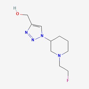 (1-(1-(2-fluoroethyl)piperidin-3-yl)-1H-1,2,3-triazol-4-yl)methanol