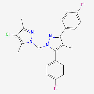 1-[[3,5-Bis(4-fluorophenyl)-4-methyl-1H-pyrazol-1-yl]methyl]-4-chloro-3,5-dimethyl-1H-pyrazole