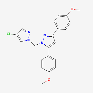 1-[(4-chloro-1H-pyrazol-1-yl)methyl]-3,5-bis(4-methoxyphenyl)-1H-pyrazole