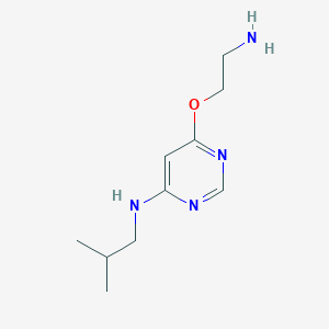 molecular formula C10H18N4O B1492531 6-(2-aminoethoxy)-N-isobutylpyrimidin-4-amine CAS No. 2098085-07-3