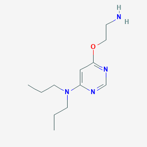 molecular formula C12H22N4O B1492532 6-(2-aminoethoxy)-N,N-dipropylpyrimidin-4-amine CAS No. 2097968-98-2