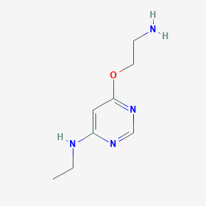 molecular formula C8H14N4O B1492534 6-(2-aminoethoxy)-N-ethylpyrimidin-4-amine CAS No. 2098033-65-7