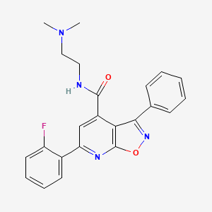 N-[2-(dimethylamino)ethyl]-6-(2-fluorophenyl)-3-phenyl[1,2]oxazolo[5,4-b]pyridine-4-carboxamide