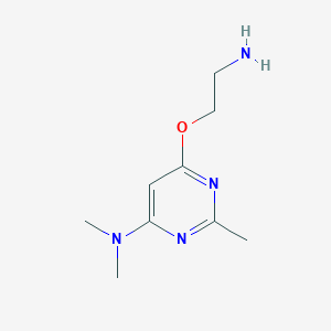 molecular formula C9H16N4O B1492540 6-(2-aminoethoxy)-N,N,2-trimethylpyrimidin-4-amine CAS No. 2098034-08-1