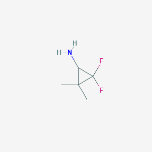 molecular formula C5H9F2N B1492547 2,2-Difluoro-3,3-dimethylcyclopropan-1-amine CAS No. 2092250-99-0