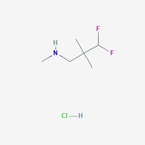 molecular formula C6H14ClF2N B1492549 3,3-difluoro-N,2,2-trimethylpropan-1-amine hydrochloride CAS No. 2098105-71-4