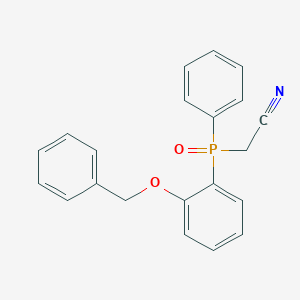 molecular formula C21H18NO2P B14925508 {[2-(Benzyloxy)phenyl](phenyl)phosphoryl}acetonitrile 