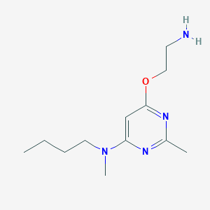 molecular formula C12H22N4O B1492551 6-(2-氨基乙氧基)-N-丁基-N,2-二甲基嘧啶-4-胺 CAS No. 2098131-72-5