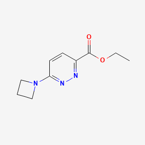 molecular formula C10H13N3O2 B1492553 Ethyl 6-(azetidin-1-yl)pyridazine-3-carboxylate CAS No. 2098012-36-1