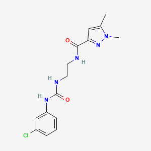 N-(2-{[(3-chlorophenyl)carbamoyl]amino}ethyl)-1,5-dimethyl-1H-pyrazole-3-carboxamide