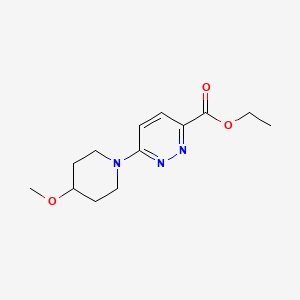 molecular formula C13H19N3O3 B1492554 Ethyl 6-(4-methoxypiperidin-1-yl)pyridazine-3-carboxylate CAS No. 2098085-91-5