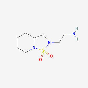 molecular formula C8H17N3O2S B1492557 2-(2-氨基乙基)六氢-2H-[1,2,5]噻二唑并[2,3-a]吡啶 1,1-二氧化物 CAS No. 2091676-99-0