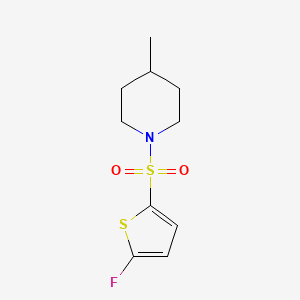 molecular formula C10H14FNO2S2 B14925669 1-[(5-Fluorothiophen-2-yl)sulfonyl]-4-methylpiperidine 