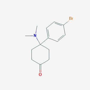 B149257 4-(4-Bromophenyl)-4-dimethylaminocyclohexanone CAS No. 65619-52-5