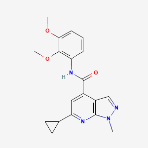 6-cyclopropyl-N-(2,3-dimethoxyphenyl)-1-methyl-1H-pyrazolo[3,4-b]pyridine-4-carboxamide