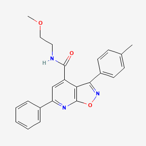 N-(2-methoxyethyl)-3-(4-methylphenyl)-6-phenyl[1,2]oxazolo[5,4-b]pyridine-4-carboxamide