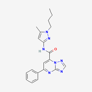 N-(1-butyl-5-methyl-1H-pyrazol-3-yl)-5-phenyl[1,2,4]triazolo[1,5-a]pyrimidine-7-carboxamide