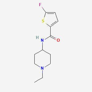 molecular formula C12H17FN2OS B14925780 N-(1-Ethylpiperidin-4-YL)-5-fluorothiophene-2-carboxamide 