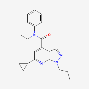 6-cyclopropyl-N-ethyl-N-phenyl-1-propyl-1H-pyrazolo[3,4-b]pyridine-4-carboxamide