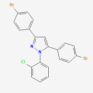 3,5-bis(4-bromophenyl)-1-(2-chlorophenyl)-1H-pyrazole