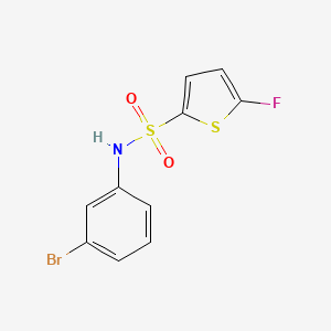 molecular formula C10H7BrFNO2S2 B14925807 N-(3-Bromophenyl)-5-fluorothiophene-2-sulfonamide 