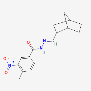 N'-[(E)-bicyclo[2.2.1]hept-2-ylmethylidene]-4-methyl-3-nitrobenzohydrazide