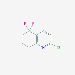 molecular formula C9H8ClF2N B1492586 2-氯-5,5-二氟-5,6,7,8-四氢喹啉 CAS No. 1935625-78-7