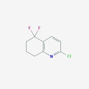 molecular formula C9H8ClF2N B1492586 2-Chlor-5,5-difluor-5,6,7,8-tetrahydrochinolin CAS No. 1935625-78-7