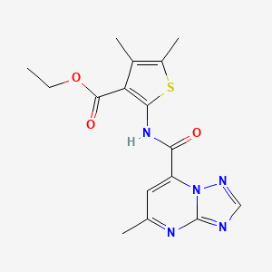 Ethyl 4,5-dimethyl-2-{[(5-methyl[1,2,4]triazolo[1,5-a]pyrimidin-7-yl)carbonyl]amino}thiophene-3-carboxylate