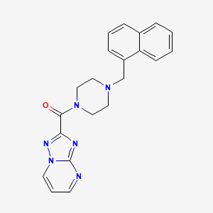 molecular formula C21H20N6O B14925889 [4-(Naphthalen-1-ylmethyl)piperazin-1-yl]([1,2,4]triazolo[1,5-a]pyrimidin-2-yl)methanone 