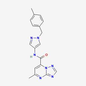 5-methyl-N-[1-(4-methylbenzyl)-1H-pyrazol-4-yl][1,2,4]triazolo[1,5-a]pyrimidine-7-carboxamide