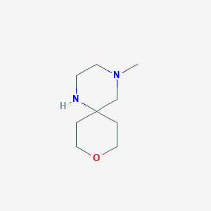 molecular formula C9H18N2O B1492592 4-Methyl-9-oxa-1,4-diazaspiro[5.5]undecane CAS No. 2092062-06-9