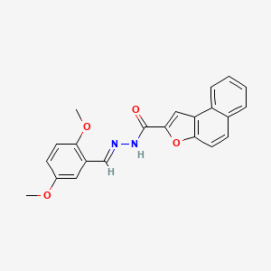 N'-[(E)-(2,5-dimethoxyphenyl)methylidene]naphtho[2,1-b]furan-2-carbohydrazide