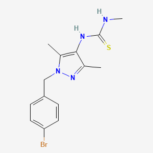 molecular formula C14H17BrN4S B14926060 1-[1-(4-bromobenzyl)-3,5-dimethyl-1H-pyrazol-4-yl]-3-methylthiourea 