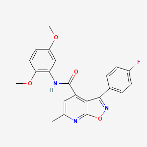 N-(2,5-dimethoxyphenyl)-3-(4-fluorophenyl)-6-methyl[1,2]oxazolo[5,4-b]pyridine-4-carboxamide