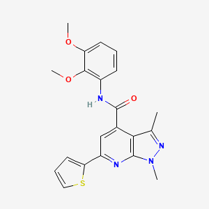 N-(2,3-dimethoxyphenyl)-1,3-dimethyl-6-(thiophen-2-yl)-1H-pyrazolo[3,4-b]pyridine-4-carboxamide