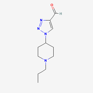 molecular formula C11H18N4O B1492616 1-(1-propylpiperidin-4-yl)-1H-1,2,3-triazole-4-carbaldehyde CAS No. 1175146-86-7