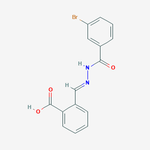 2-[(E)-{2-[(3-bromophenyl)carbonyl]hydrazinylidene}methyl]benzoic acid