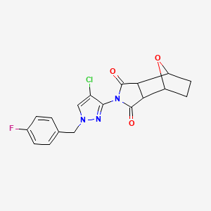 2-[4-chloro-1-(4-fluorobenzyl)-1H-pyrazol-3-yl]hexahydro-1H-4,7-epoxyisoindole-1,3(2H)-dione